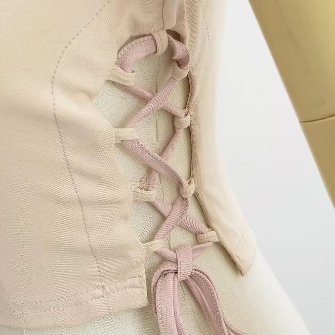 Sommer Frauen T-Shirt Kurzarm Slim T-shirt Patchwork Binden T Tops