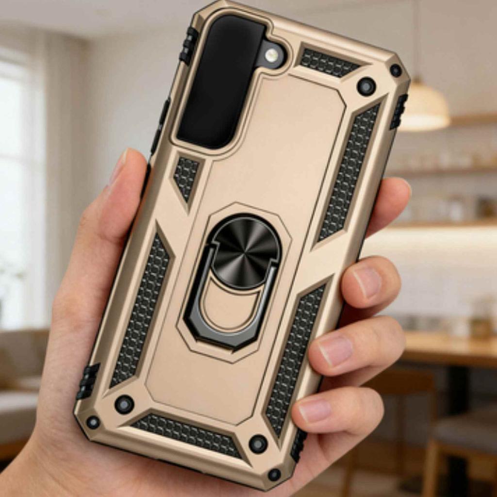 Mobile Phone Case 360 Degrees Rotatable Phone Ring Stand Fit for Samsung Galaxy S26 S23FE S24FE Gold Fit for S26 Ultra