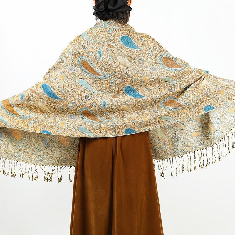 Spring and Autumn with large size shawl decoration long scarf long scarf women's fringed headscarf