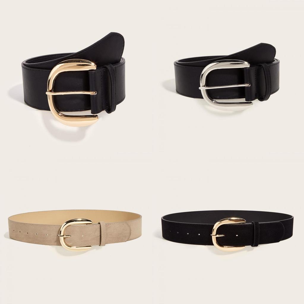 Vintage Mad Mad Stil Breiter Gürtel Für Damen Herren Taillenformer Mit Quadratischem Druckknopf Für Lässige Street Fashion