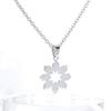 European and American Jewelry Simple Small Snowflake Titanium Steel Clavicle Chain Jewelry