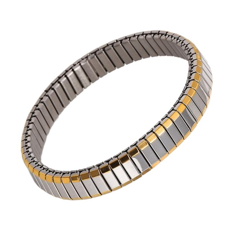 Elegant Adjustable Bracelet Jewelry Adjustable Bracelet In Stainless Steel Eye Catching Elastic Wrist Chain Ornament