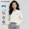 La Chapelle Women's Pure Cotton Gradient Stripe Long-Sleeve T-Shirt