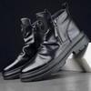 Mode Herren Stiefel 2025 Winter High Top Baumwollschuhe Dicke Sohle Outdoor Rutschfest Kältefest Komfort Plüsch Reißverschluss Warm Sportliche Stiefeletten