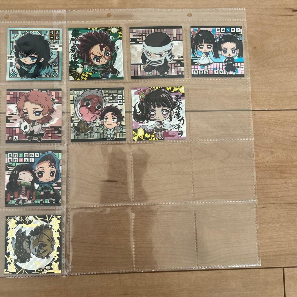 Used Demon Slayer: Kimetsu no Yaiba Wafer Seal Parts 1 to 5 Full Completion with bonus