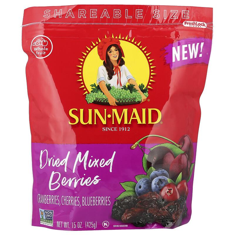 Dried Mixed Berries, Cranberries, Cherries & Blueberries, 15 oz (425 g)