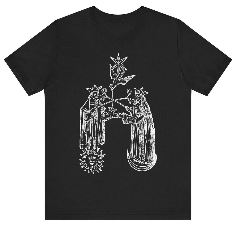 

Rosarium Philosophorum Shirt Vintage Occult Art Hermetic Magic Alchemy Tee L