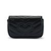 Gucci GG Marmont Distressed Gold Logo Chain Shoulder Bag Quilted Leather Mini Wallet Women Handbags Black 575161-DTDCT-1000
