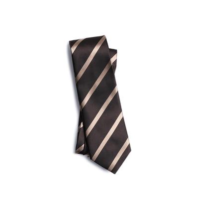 Necktie Made In Made In Striped Striped Made In Present [Y&TAILOR] Kyoto, Tango, Series, 100% Silk, Luxury, Japan, Brand, Stylish, Business, (Mocha