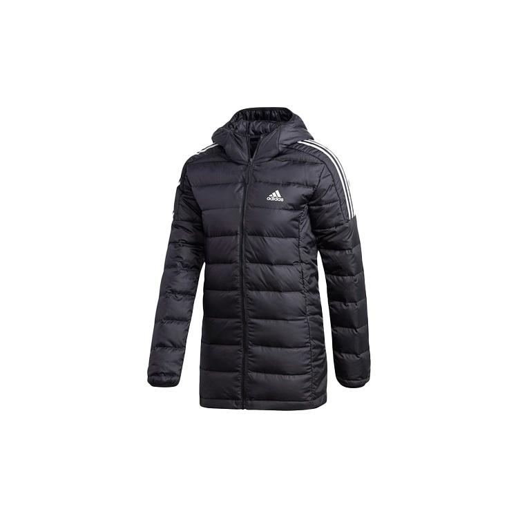 (WMNS) adidas Light Down Hooded Parka Black Women s GH4590 S
