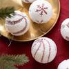 8cm Shatterproof Foam Decorative Baubles Ball Ornament Christmas Tree Decorations for Wreath Mantels Embellishments