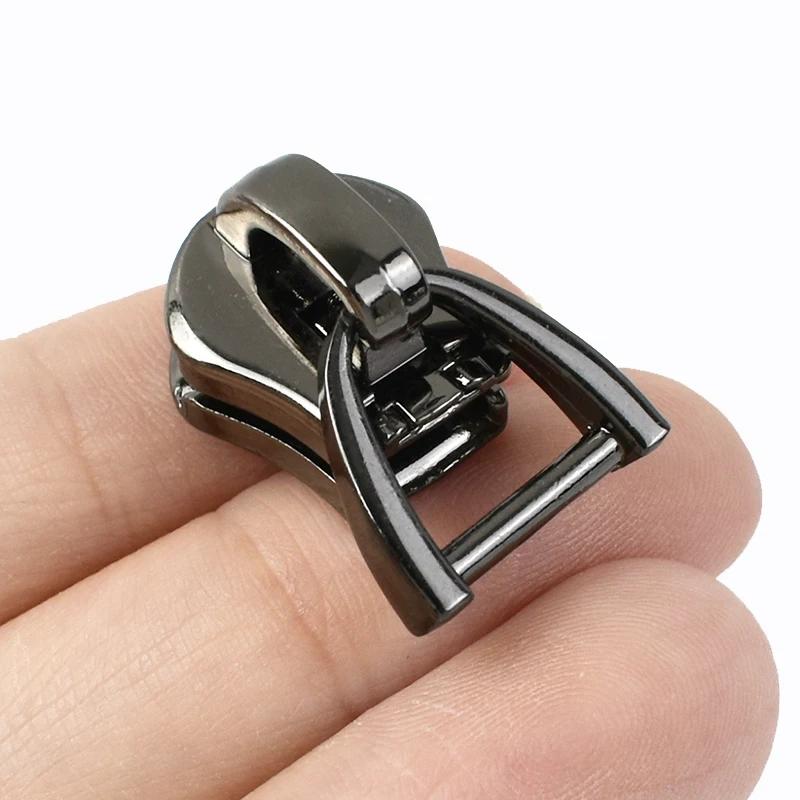 10/20 szt. 3/5/8/10# Suwaki do zamków Meetee Do zamków metalowych Zaczepy z kółkiem D Zestaw do naprawy odzieży Akcesoria do szycia DIY Bagaż