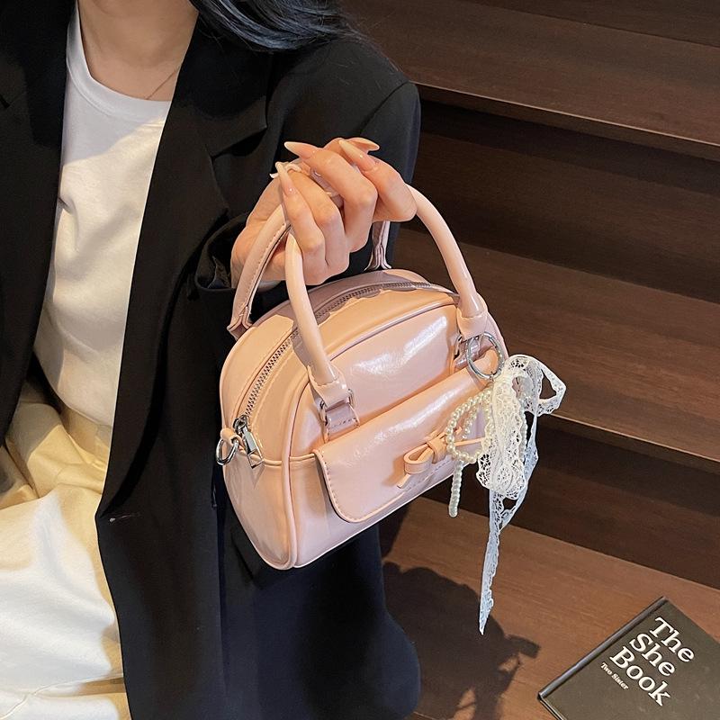 Women's Spring/Summer 2025 Korean-Style Ribbon Crossbody Handbag
