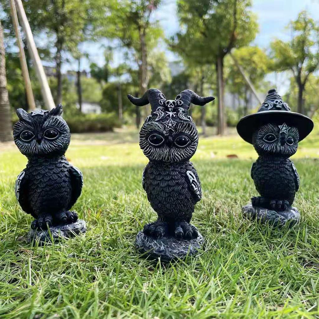 Halloween Magic Cat Resin Craft Home Decoration Gift