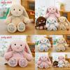 Cute Floral Design Cartoon Rabbit Plush Doll Toy For Children Kids Gift