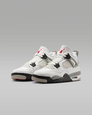 IB4171-100 Nike GS Air 4 Retro White Cement