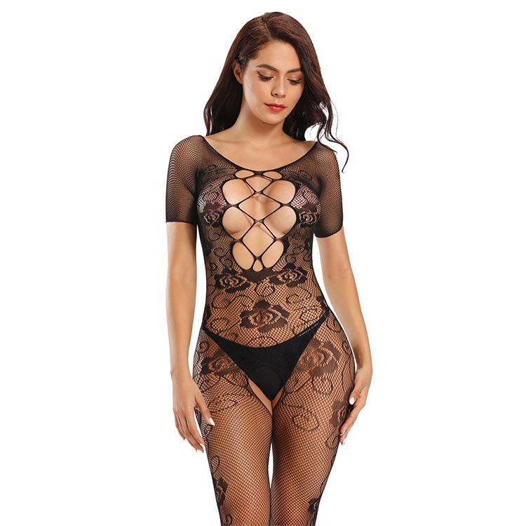 Body Suit Body Punčochy Sex Erotický Rozkrok Teddy Spodní prádlo Bez rozkroku Baby Doll Síťovaná Porno Sexy kostýmy