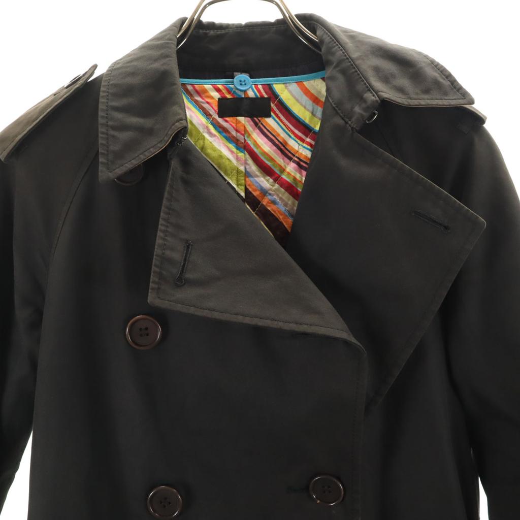 Paul Smith BLACK trench coat 40 black With liner Women Used
