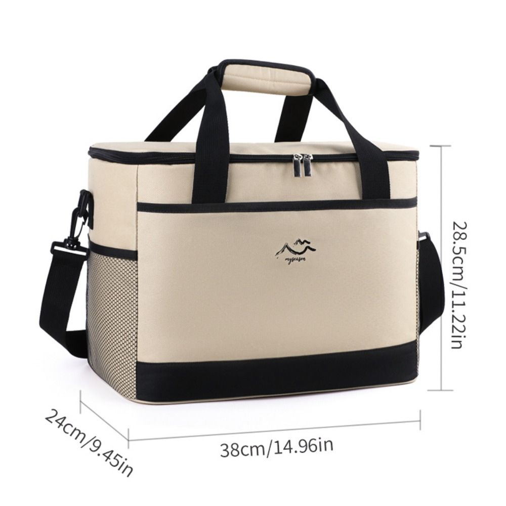 26L Food Storage Cooler Bag Large Capacity Thermal Lunch Case Picnic Bag  Family Activities