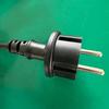 European Plug 1.5m Black/White Power Cord with CE Certification for LED Lighting