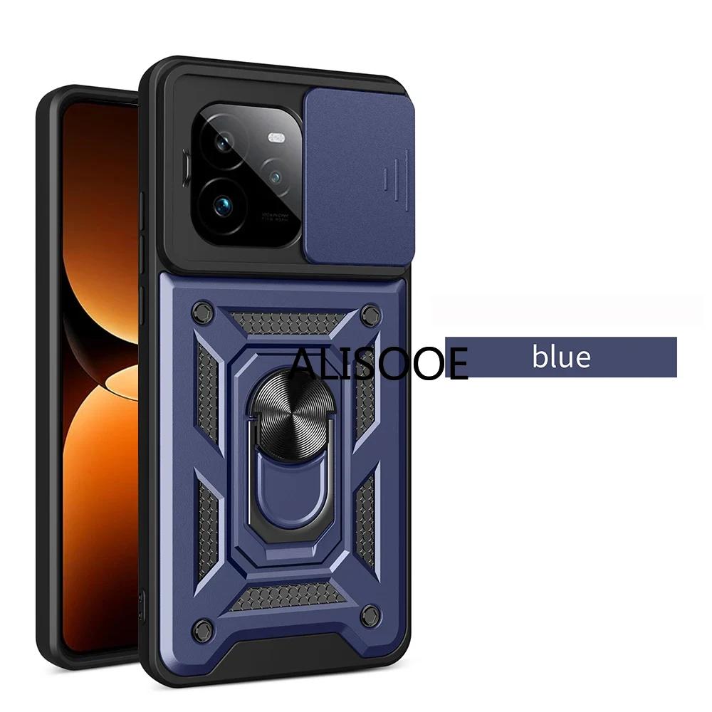 For Realme GT 7 Pro / GT 7 Case Slide Camera Armor Capa Ring Stand Protection Back Cover for Realme GT7 Pro Shockproof Funda