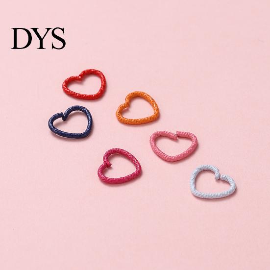 Broken Hair Fixer 50Pcs Girl Hairpins Easy to Wear Heart-Shaped Comfortable Accessory Vibrant Color Decorative Clips Clip