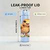 1PC Tiny Sea Turtle Cartoon 750ml Color Plastic Sports Water Bottle Leakproof Flip Straw Lid Suitable for Sports Office Home Use