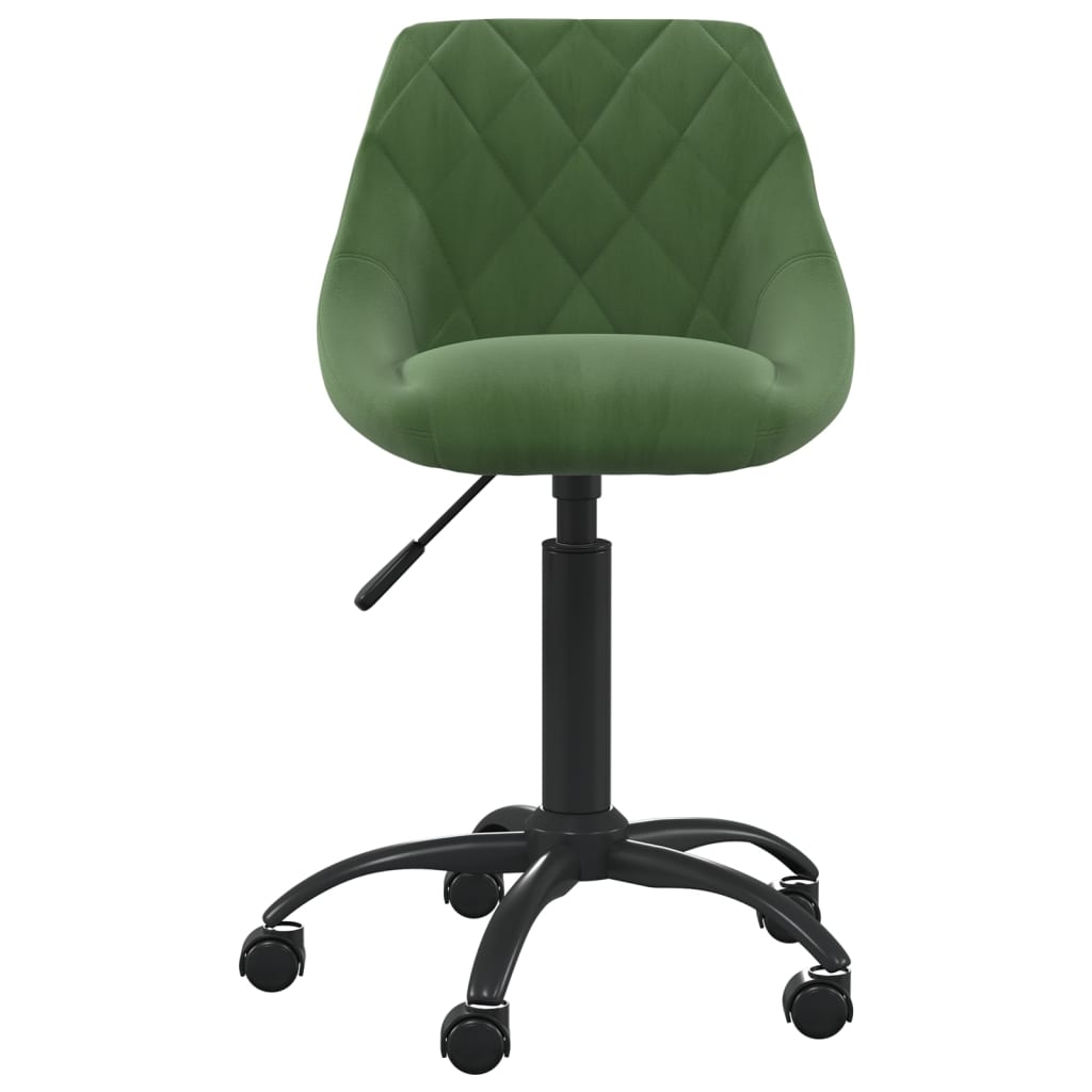 Office Chair Dark Green Velvet