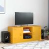TV Stand Mustard Yellow 99 X 39 X 44 Cm Steel