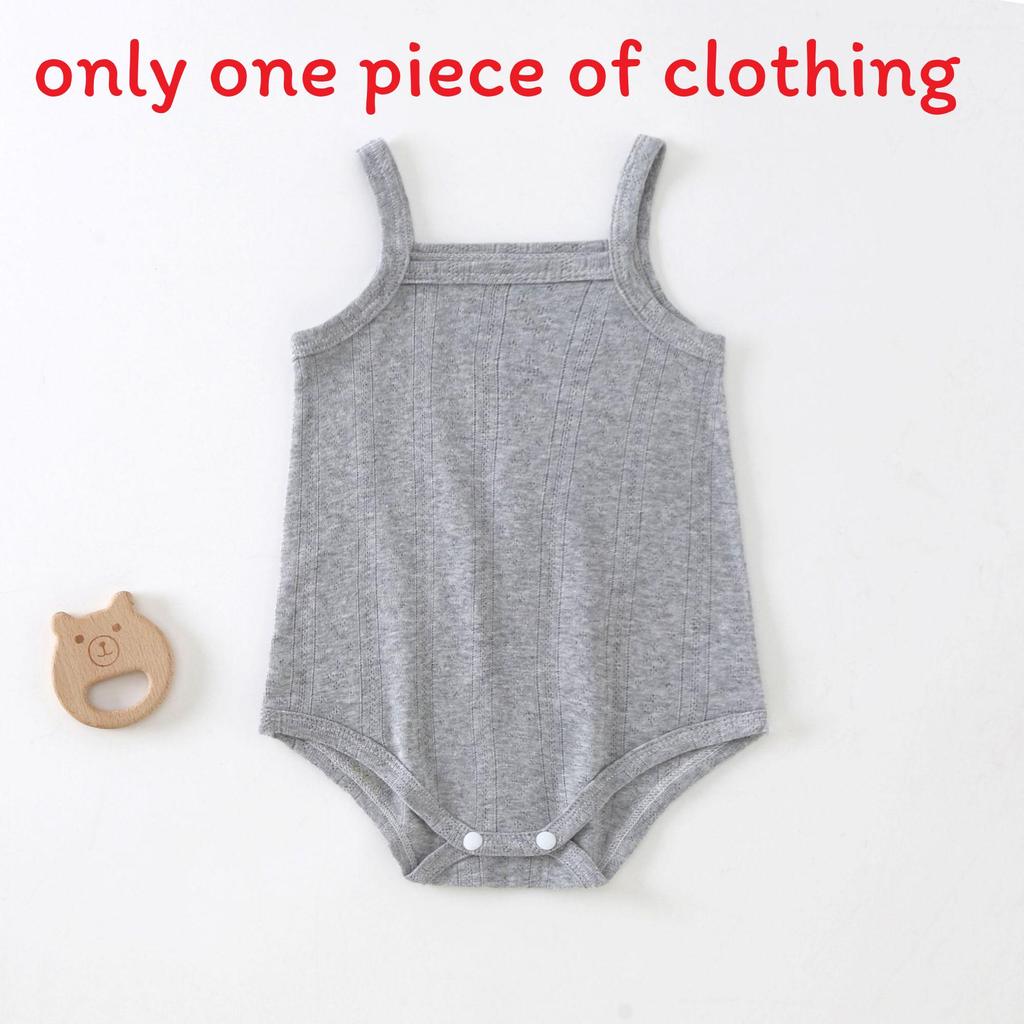 Baby Sleeveless Bodysuit With Breathable Cotton Fabric For Newborns Summer Infant Clothing