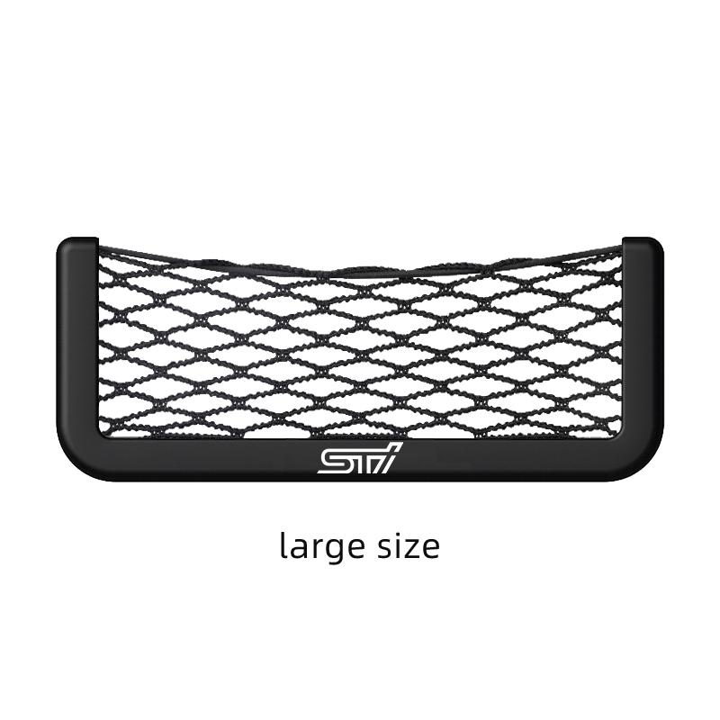Car Storage Net Pocket Elastic Mesh Organizer For Subaru Impreza WRX STI BRZ Forester XV Outback Crosstrek Levorg Valve Cap WW2
