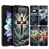 Jesus Bible Cover Phone Case For Samsung Galaxy Z Flip 7 6 5 4 3 5G Flip7 Flip6 Flip5 Flip4 Flip3 Black Fundas Shell