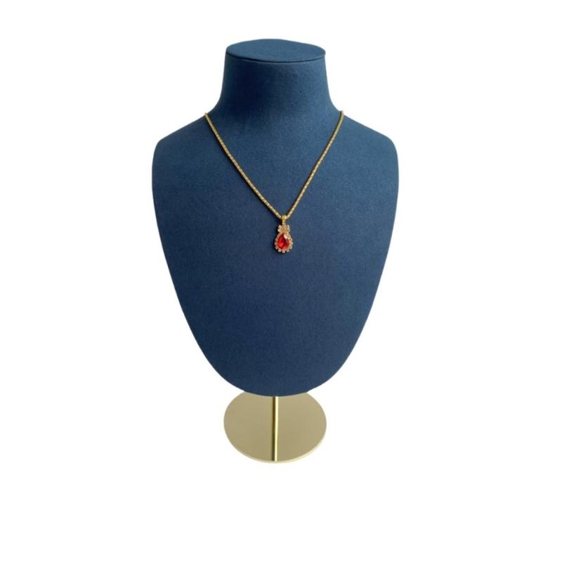 Mannequin Shaped Necklace Showcase Stand Stylish Portrait Model Jewelry Holder Tabletop Neckchain Pendant Display Rack