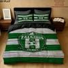 Fk Zalgiris Pattern Bedding uilt Set uilt Cover Pillowcase Home Decoration Birthday Gift (1 * duvet cover + 2 * pillowcase without core)