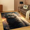 Cute Cat Kitten Cartoon Carpet Rug for Bedroom Living Room Sofa Playroom Doormat Home Decor,Kid Game Area Rug Non-slip Gift