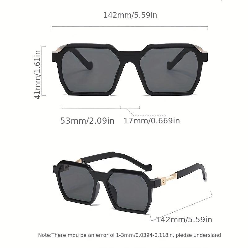 Fashion Retro Square Sunglasses Men Women Outdoor Sport Party Gathering Sunscreen Sunshade Glasses Non-polarized