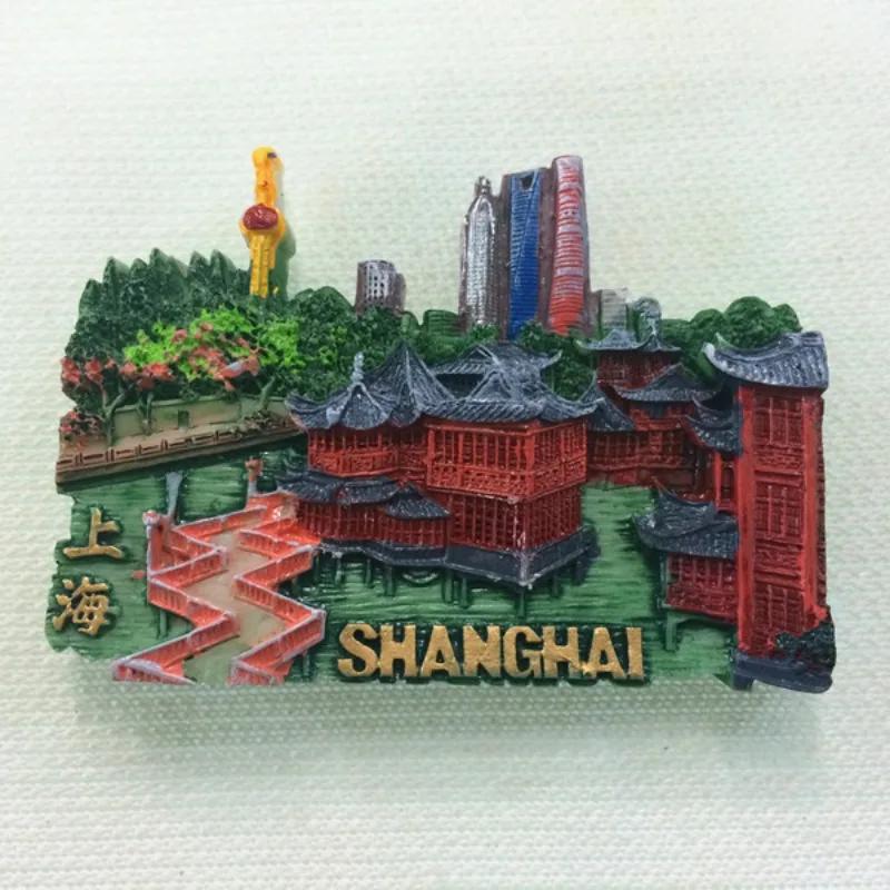 Shanghai Fridge Magnets Beijing Travelling Souvenirs Home Decor China Fridge Stickers Christmas Gifts Message Board Stickers