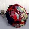 1pc Chucky Automatic Opening and Closing Folding - A Good Choice for Gifts, Fashionable and Convenient Umbrella With Cute Cartoon Characters, Dur