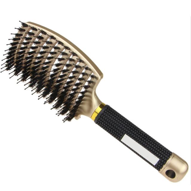 Hair Brush Scalp Massage Comb Hairbrush Bristle Nylon Women Wet Curly Detangle Hair Brush for Salon Hairdressing Styling Tools