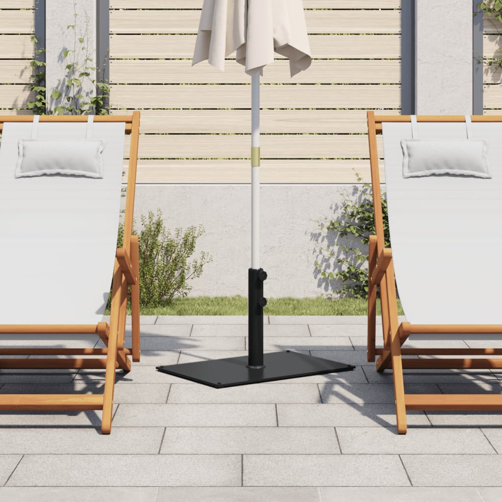 Sun Umbrella Base Ø32 38 48 mm Pole 15 kg Rectangular
