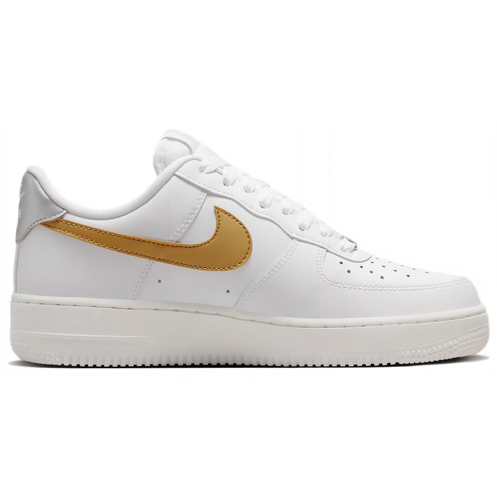 Nike Air Force 1 07 White Metallic Gold Women Sneakers DD8959-106