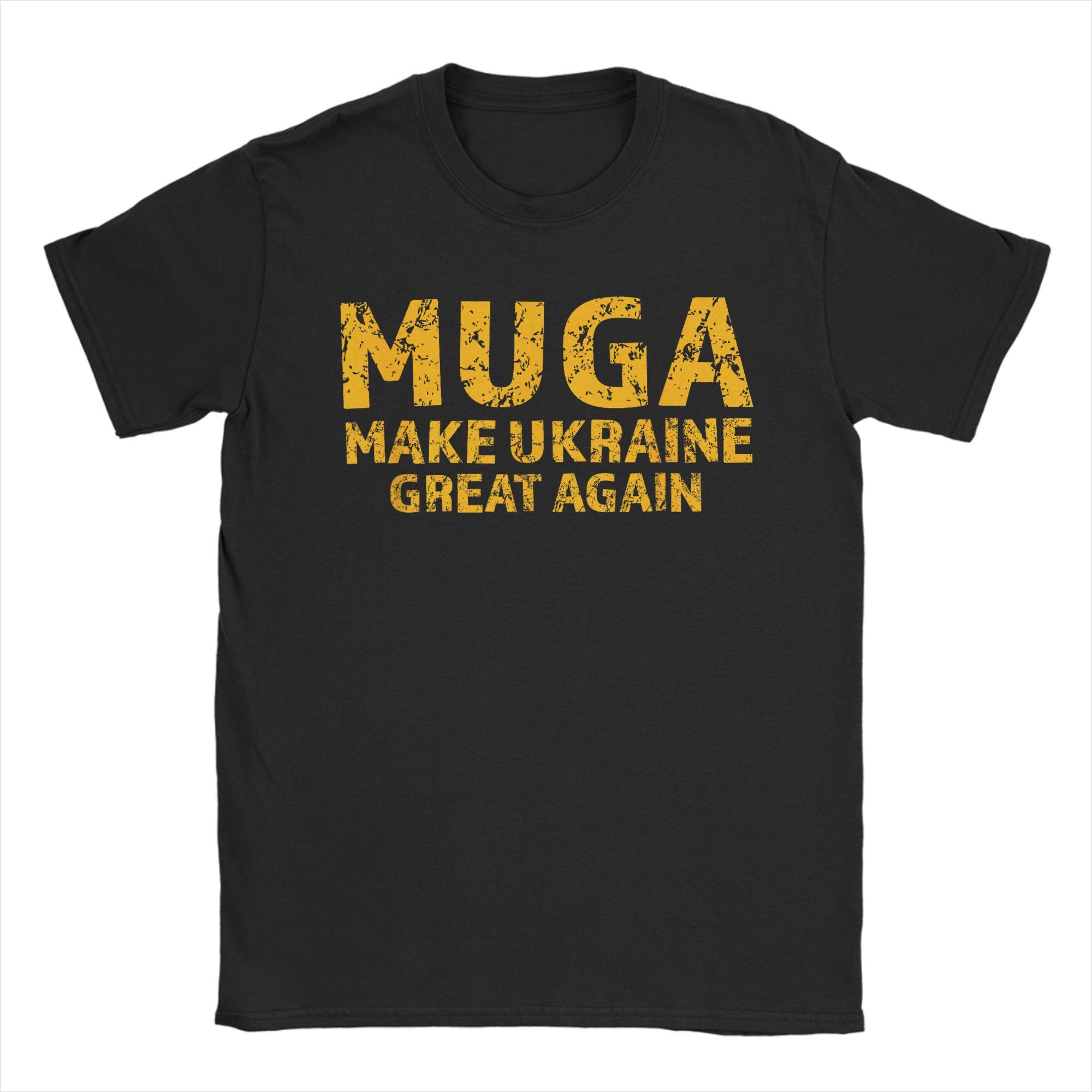 

MUGA Make Ukraine Great Again T-Shirt Summer Novelty T Shirts Man Cotton O Neck 4XL 5XL 6XL Top Tees Short Sleeve Y2K Tshirt 5XL різнокольоровий