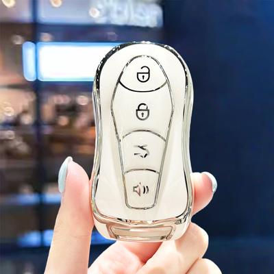 TPU Auto Shell Fob Keyless Protector Car Key Remote Case Cover Keychain for Geely Tugella 2020 Boyue Atlas Pro Gili Accessories