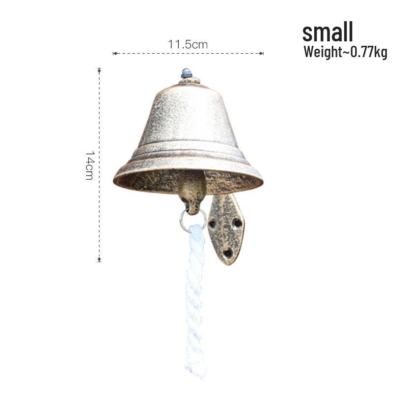 Retro European & American Style Hand-Crank Bell: Large Hanging Doorbell with Loud Sound