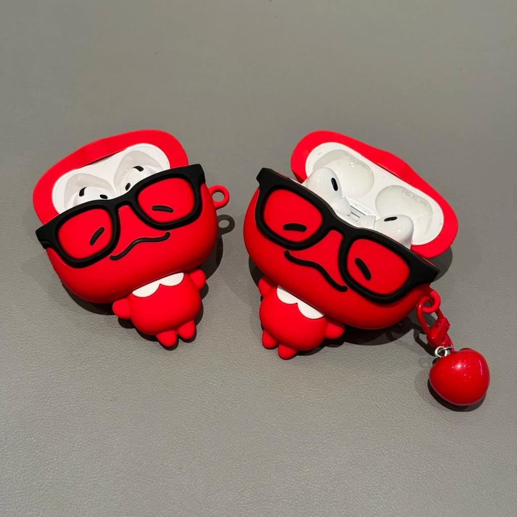 Cute tomato cat AirPods Pro1 Apple Bluetooth headset case 1/1 generation cartoon protective case for women