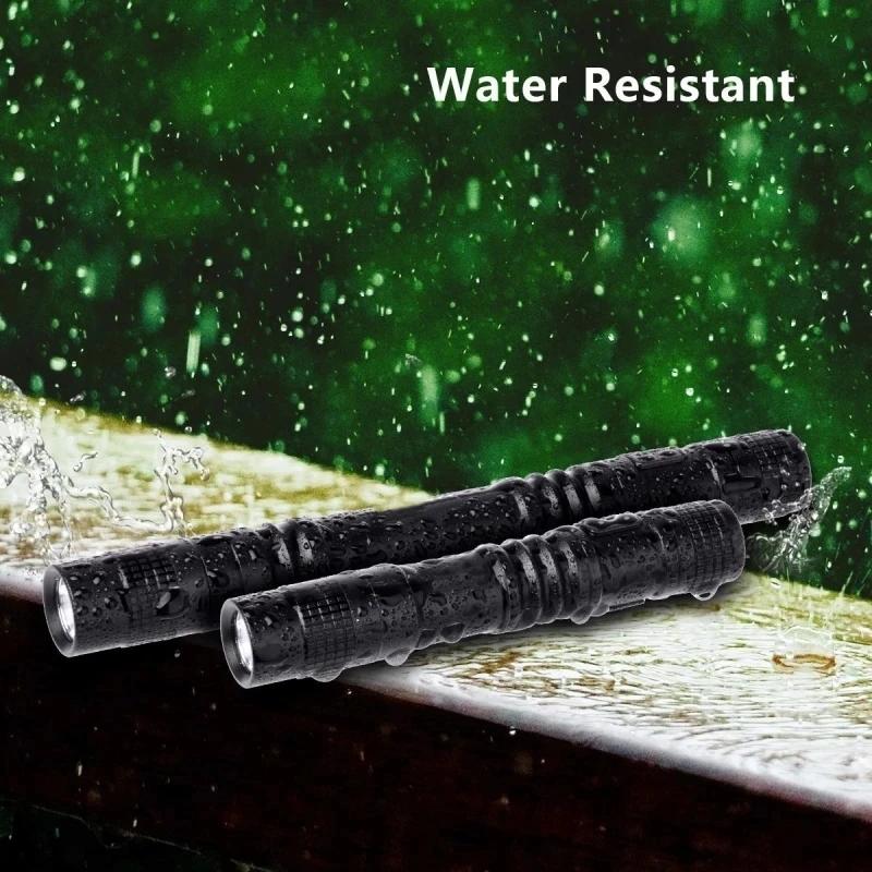 Mini Portable LED Pen Flashlight Pocket Bright High Lumens Torch Camping Emergency Outdoor Walking Lantern Keychain Flashlight