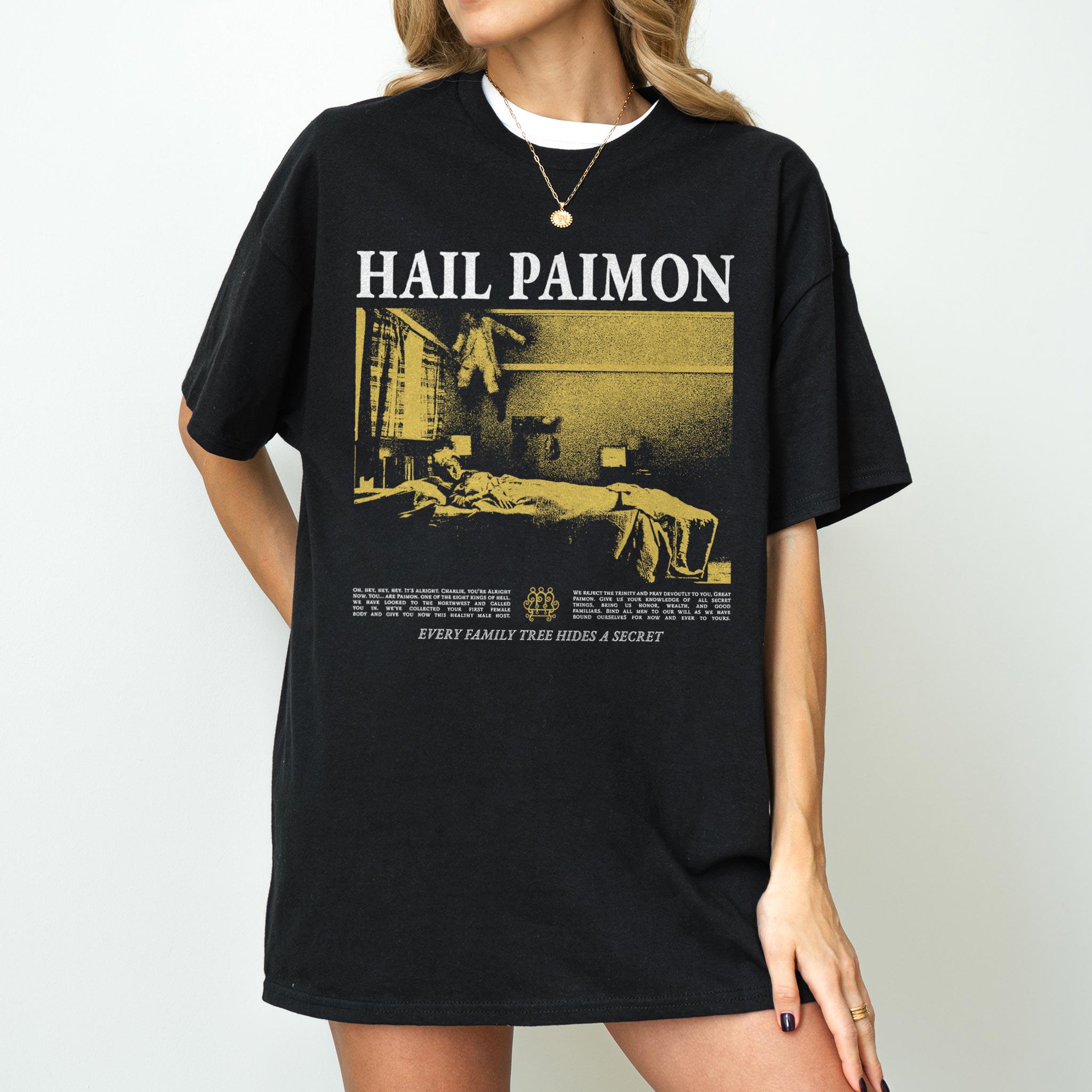

2026 Summer Womens Vintage Hereditary Horror TShirt Unisex Cotton and Breathable Short Sleeve Oversized Loose Casual S
