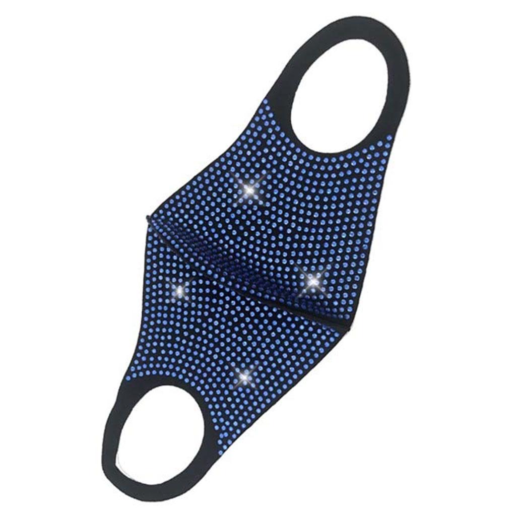 Unisex Rhinestone Cotton Face Mask Women Men Night Club Party Shining Rhinestone Mouth Mask