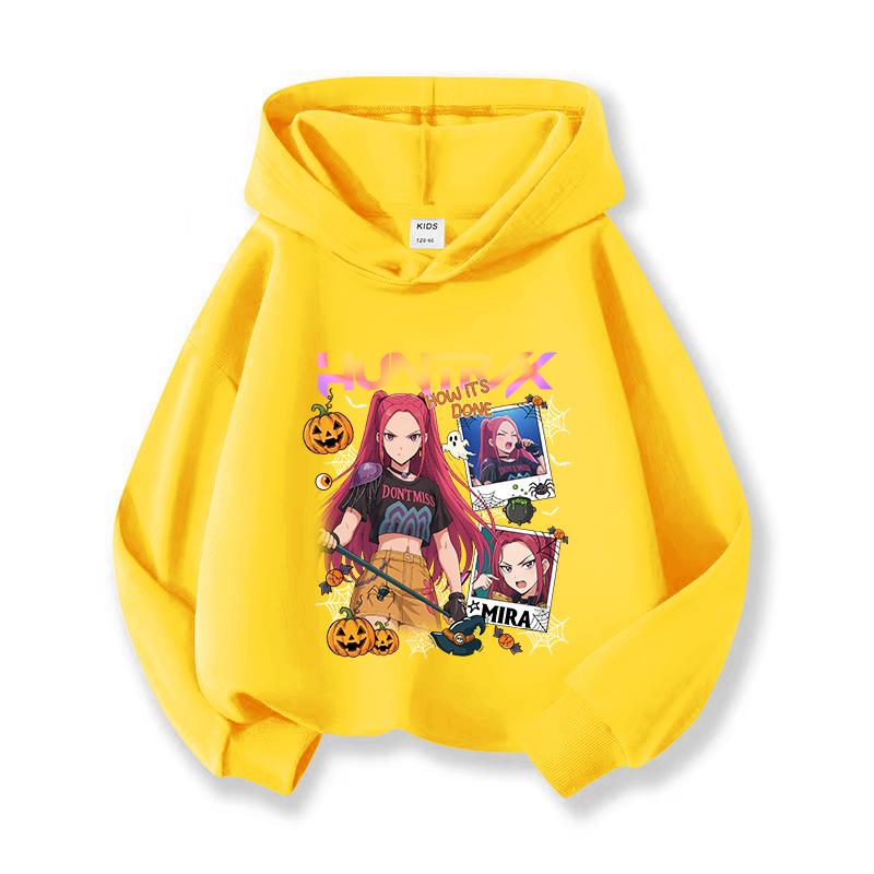2025 KPop Demon Hunters Hoodie Fashion Sweatshirt Pullover Cute Long Sleeve Autumn Girls Cartoon Y2K Hoody Sportswear