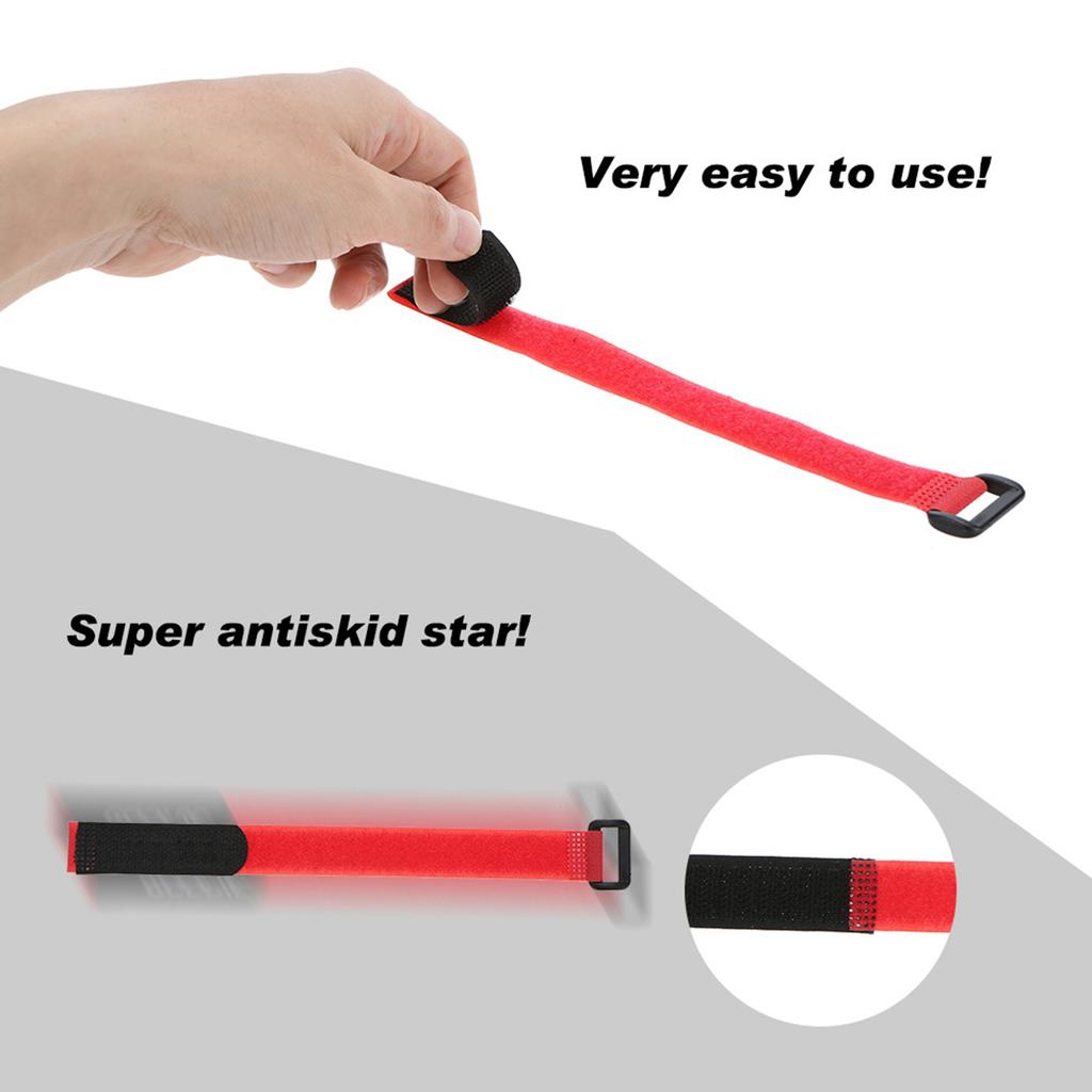 10Pcs GoolRC Strong RC Battery Antiskid Straps Battery Bands 285mm for RC Drone Helicopter and RC Car